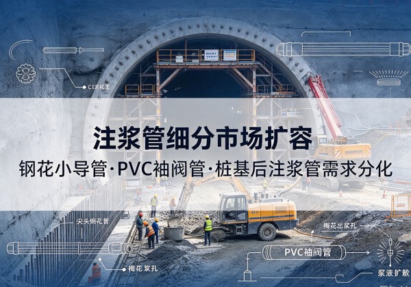 勃利注浆管细分市场扩容，隧道钢花小导管、PVC 袖阀管、桩基后注浆管需求分化